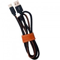 Кабель USB - Type-c (JEANS) 1m черный