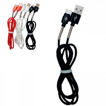Кабель USB - Type-c (пружина металл) 1m черный в Одессе