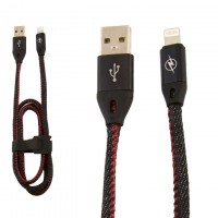 Кабель USB - Lightning (JEANS) 1m черный