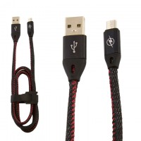 Кабель USB - Micro (JEANS) 1m черный