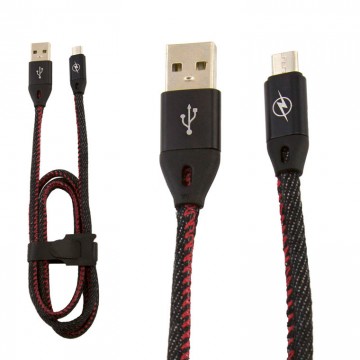 Кабель USB - Micro (JEANS) 1m черный в Одессе