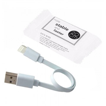 Кабель USB - Lightning (плоский шнур) 0.2m белый в Одессе