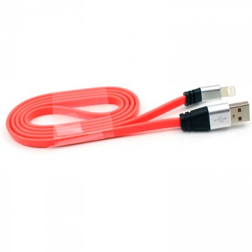 Кабель USB - Lightning (плоский шнур) 1m красный в Одессе