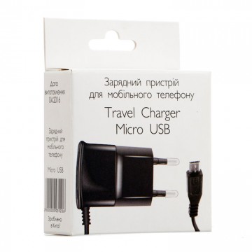 Сетевое зарядное устройство Travel Charger 0.6A micro-USB black в Одессе