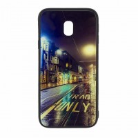 Чехол накладка Glass Case New Samsung J3 2017 J330 дорога