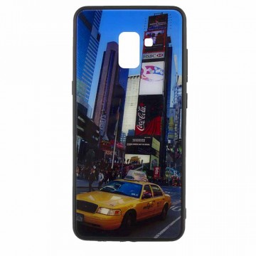 Чехол накладка Glass Case New Samsung A8 Plus 2018 A730 такси в Одессе