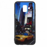 Чехол накладка Glass Case New Samsung A6 2018 A600 такси