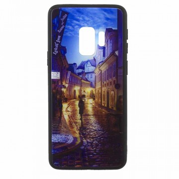 Чехол накладка Glass Case New Samsung S9 G960 переулок в Одессе