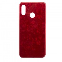 Чехол накладка Glass Case Мрамор Xiaomi Mi 8 SE красный