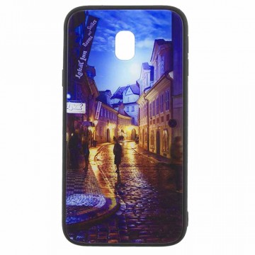 Чехол накладка Glass Case New Samsung J7 2017 J730 переулок в Одессе