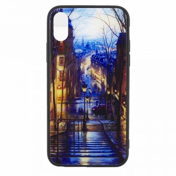 Чехол накладка Glass Case New Apple iPhone X, XS лестница в Одессе