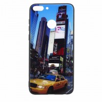 Чехол накладка Glass Case New Huawei P Smart такси