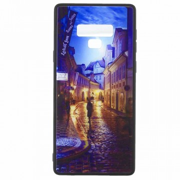 Чехол накладка Glass Case New Samsung Note 9 N960 переулок в Одессе