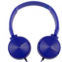 Наушники с микрофоном Sony J-09 синие