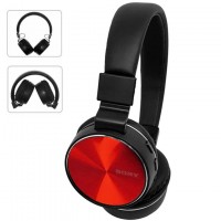 Bluetooth наушники с микрофоном Sony MDR-XB750BT красные