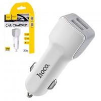 Автомобильное зарядное устройство Hoco Z23 2USB 2.4A white