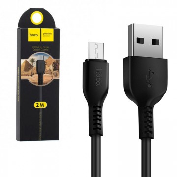 USB кабель Hoco X20 Flash micro USB 2m черный в Одессе