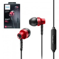 Наушники с микрофоном Philips SHE9100 красные