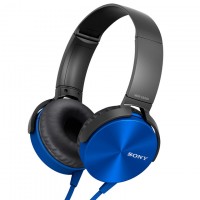 Наушники с микрофоном Sony MDR-XB450 синие