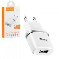 Сетевое зарядное устройство USB Hoco C11 1USB 1.0A white