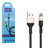 USB кабель Hoco X26 Xpress Type-C 1m черно-золотистый