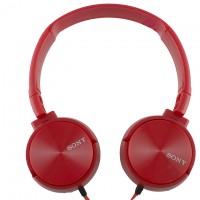 Наушники с микрофоном Sony J-09 красные