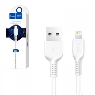 USB кабель Hoco X20 Flash Lightning 1m белый в Одессе