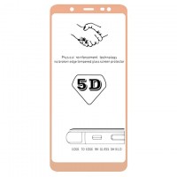 Защитное стекло 5D Samsung J8 2018 J810 gold тех.пакет