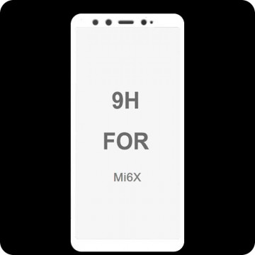 Защитное стекло 5D Xiaomi Mi6X, Mi A2 white тех.пакет в Одессе