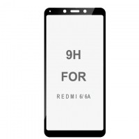 Защитное стекло 5D Xiaomi Redmi 6, 6A black тех.пакет