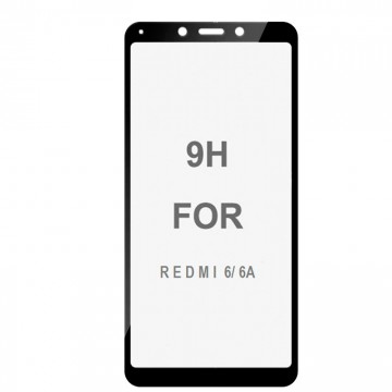 Защитное стекло 5D Xiaomi Redmi 6, 6A black тех.пакет в Одессе