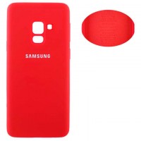 Чехол Silicone Cover Full Samsung A8 2018 A530 красный