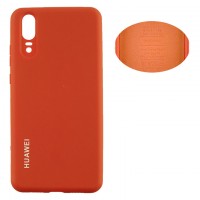 Чехол Silicone Cover Full Huawei P20 оранжевый