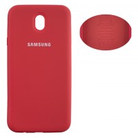 Чехол Silicone Cover Full Samsung J7 2017 J730 красный