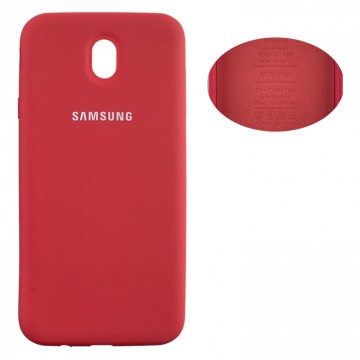 Чехол Silicone Cover Full Samsung J7 2017 J730 красный в Одессе