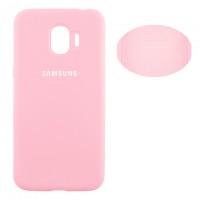 Чехол Silicone Cover Full Samsung J2 2018 J250, J2 Pro 2018 розовый