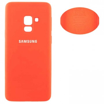 Чехол Silicone Cover Full Samsung A8 2018 A530 оранжевый в Одессе