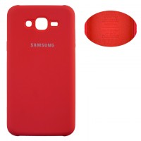 Чехол Silicone Cover Full Samsung J7 2015 J700, J7 Neo J701 красный
