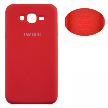 Чехол Silicone Cover Full Samsung J7 2015 J700, J7 Neo J701 красный в Одессе