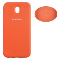 Чехол Silicone Cover Full Samsung J7 2017 J730 оранжевый