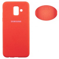 Чехол Silicone Cover Full Samsung A6 2018 A600 оранжевый