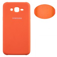 Чехол Silicone Cover Full Samsung J7 2015 J700, J7 Neo J701 оранжевый