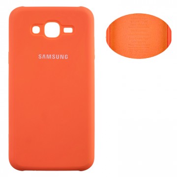 Чехол Silicone Cover Full Samsung J7 2015 J700, J7 Neo J701 оранжевый в Одессе