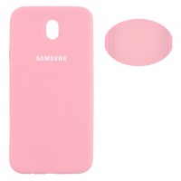 Чехол Silicone Cover Full Samsung J7 2017 J730 розовый