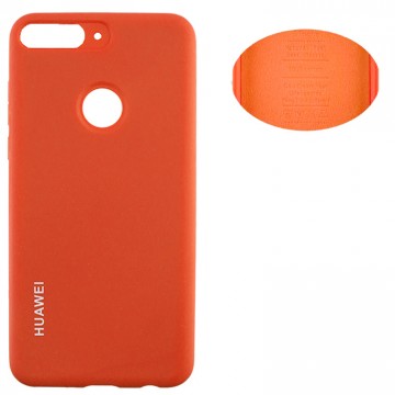 Чехол Silicone Cover Full Huawei Honor 7C Pro, Nova 2 Lite, Y7 2018, Y7 Prime 2018 оранжевый в Одессе