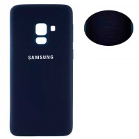 Чехол Silicone Cover Full Samsung A8 2018 A530 синий