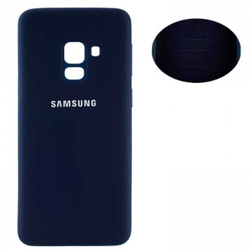 Чехол Silicone Cover Full Samsung A8 2018 A530 синий в Одессе