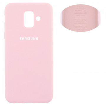 Чехол Silicone Cover Full Samsung A6 2018 A600 розовый в Одессе