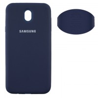 Чехол Silicone Cover Full Samsung J7 2017 J730 синий