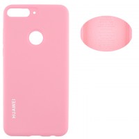 Чехол Silicone Cover Full Huawei Honor 7C Pro, Nova 2 Lite, Y7 2018, Y7 Prime 2018 розовый